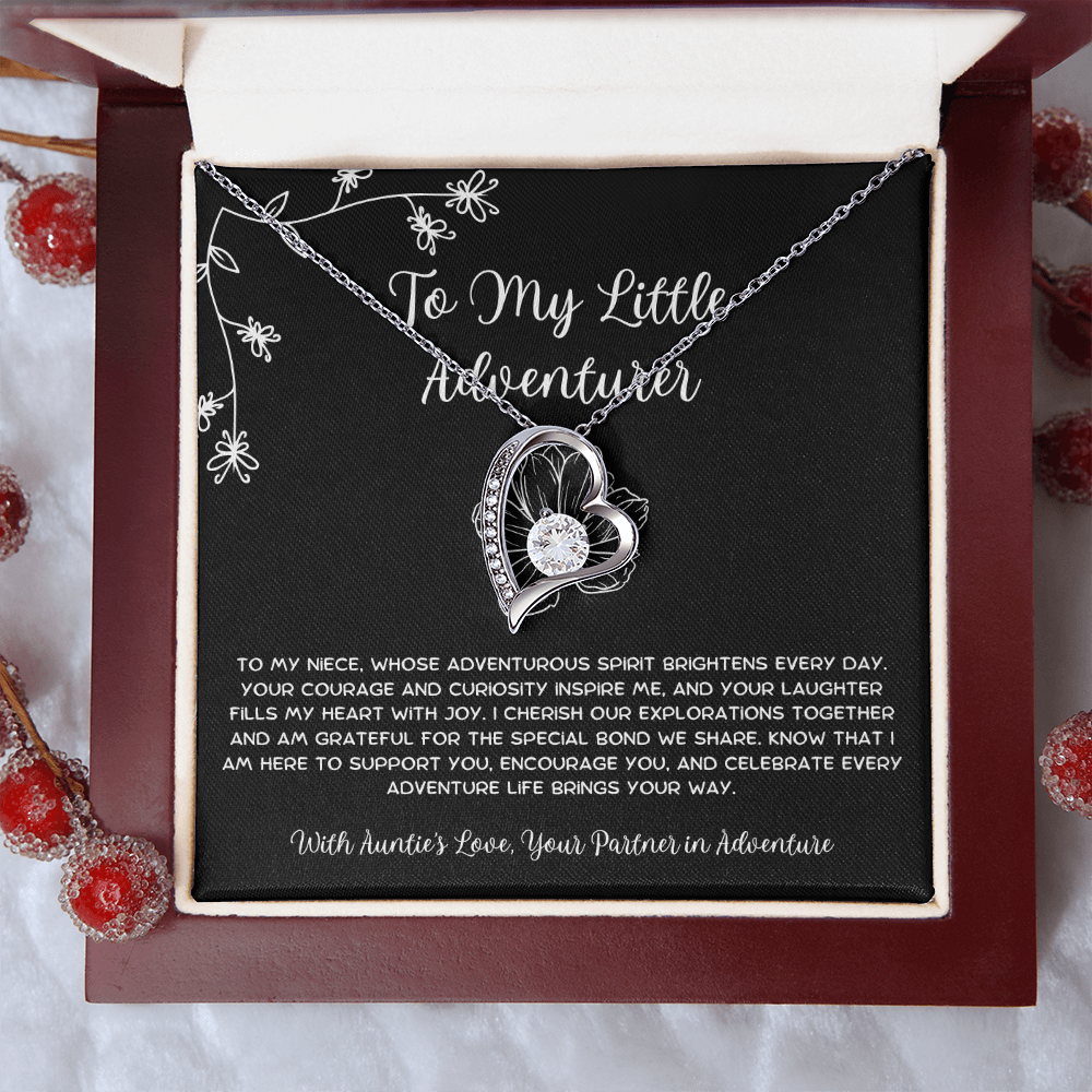 To My Little Adventurer - From Aunt to Niece Forever Love Necklace