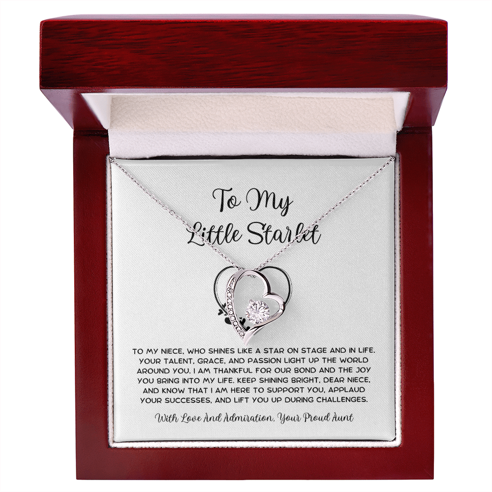 To My Little Starlet - From Aunt to Niece Forever Love Necklace