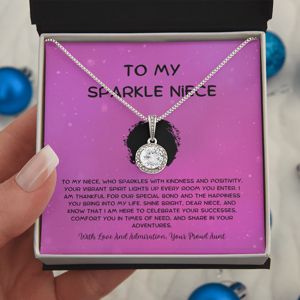 To My Sparkle Niece - From Aunt to Niece Eternal Hope Necklace