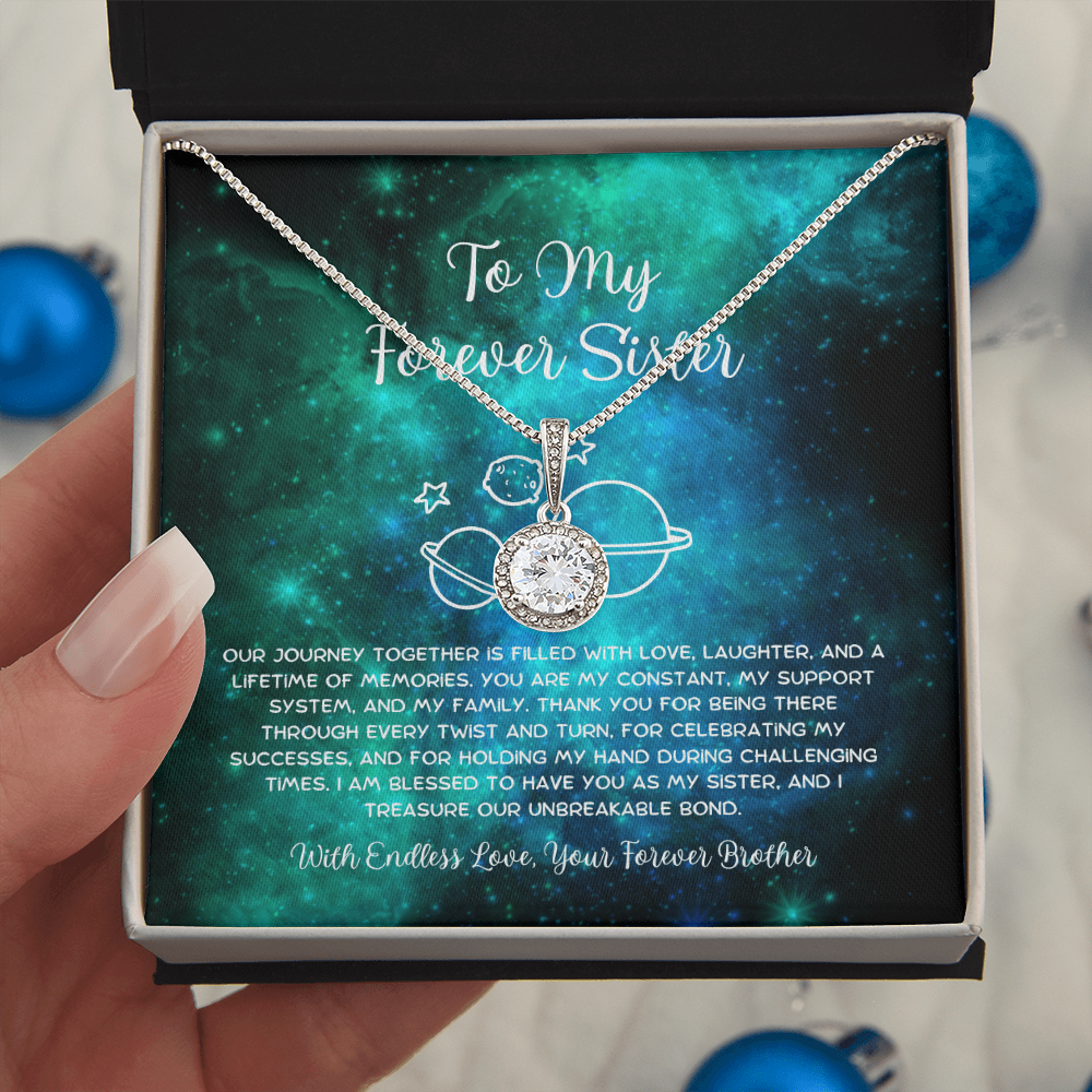 To My Forever Sister - From Brother To Sister Eternal Hope Necklace