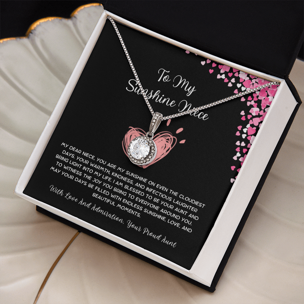 To My Sunshine Niece - From Aunt to Niece Eternal Hope Necklace