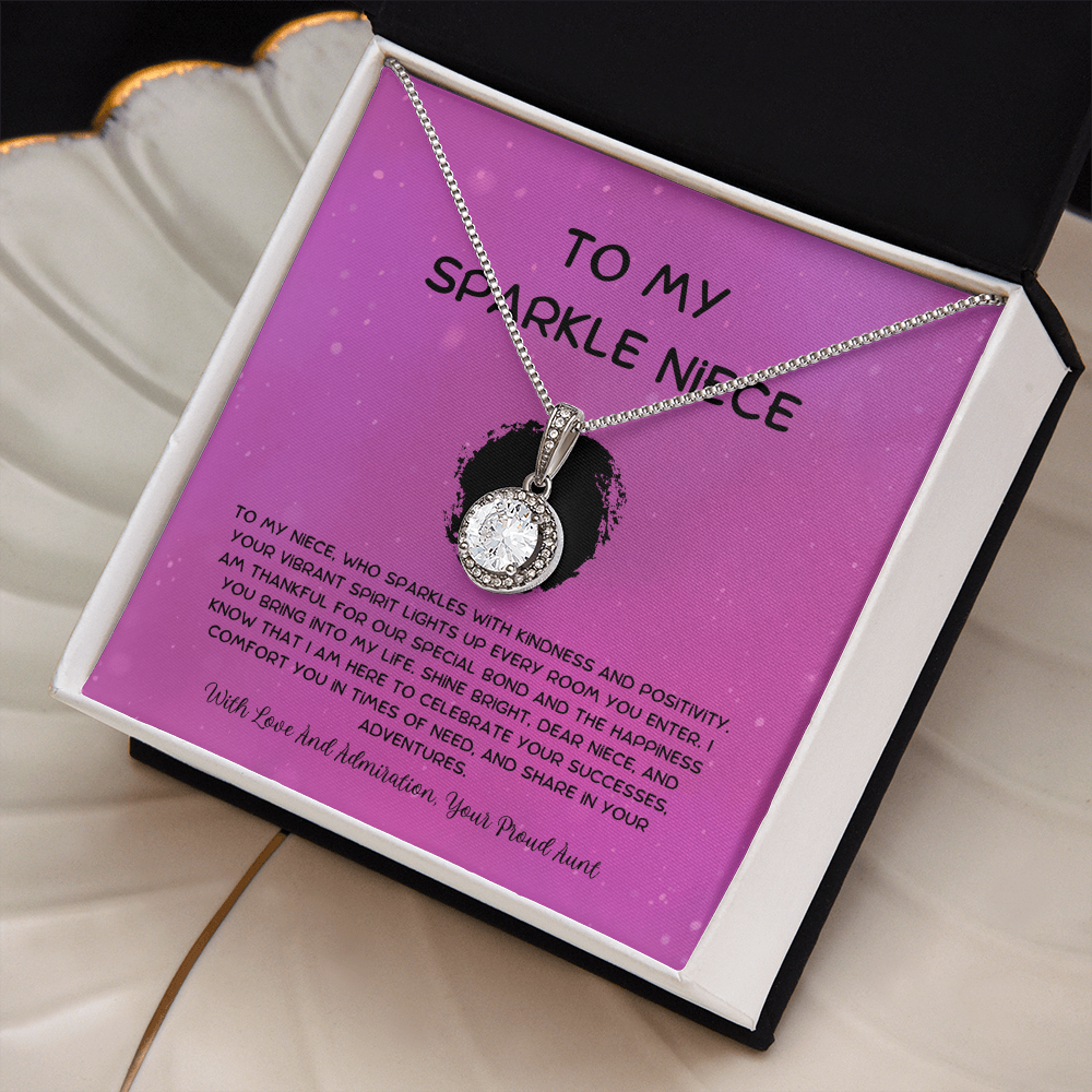To My Sparkle Niece - From Aunt to Niece Eternal Hope Necklace