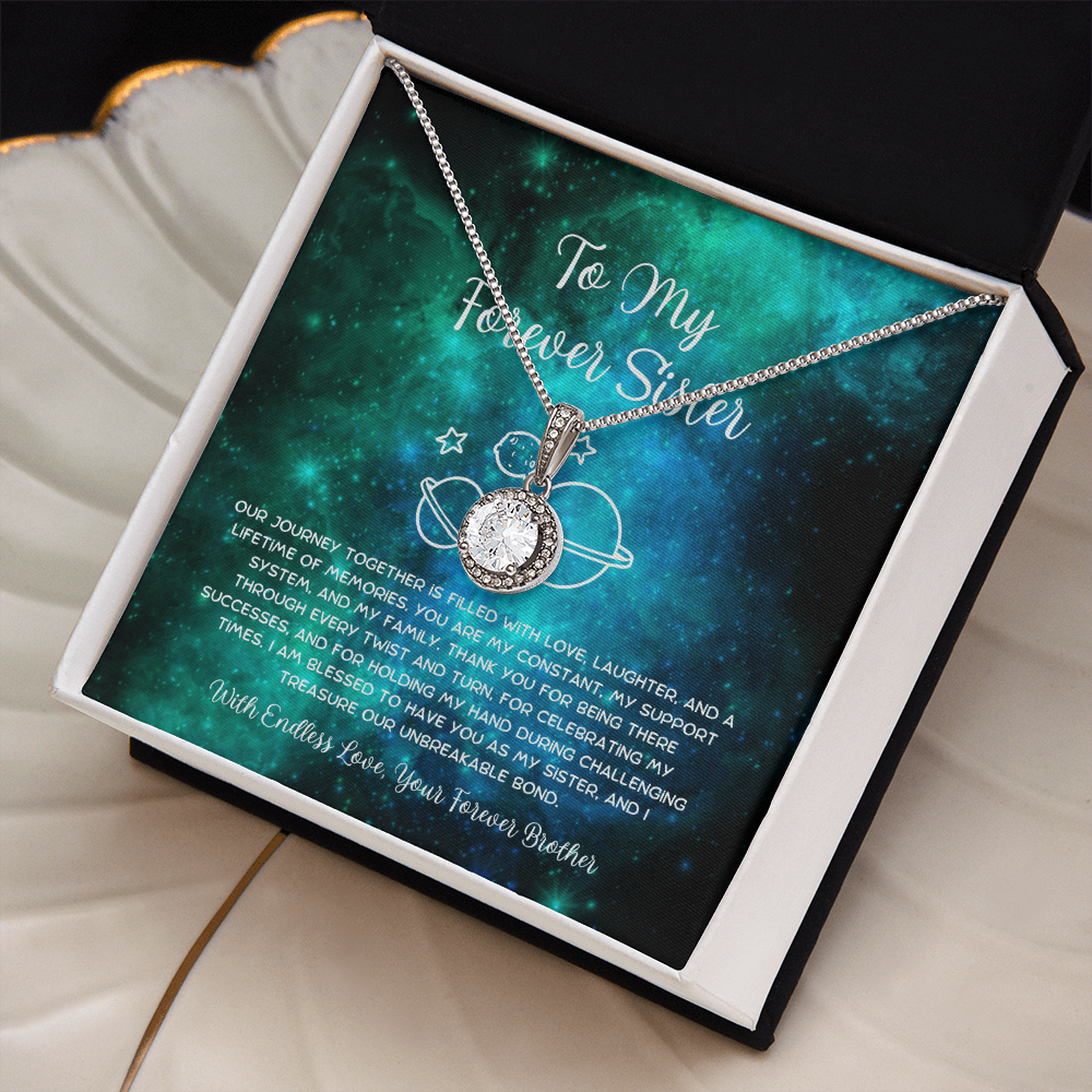 To My Forever Sister - From Brother To Sister Eternal Hope Necklace