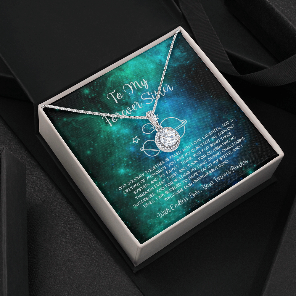 To My Forever Sister - From Brother To Sister Eternal Hope Necklace