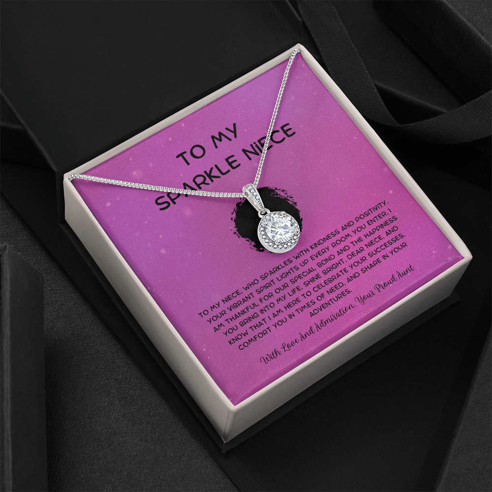To My Sparkle Niece - From Aunt to Niece Eternal Hope Necklace