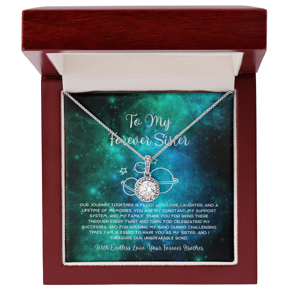 To My Forever Sister - From Brother To Sister Eternal Hope Necklace