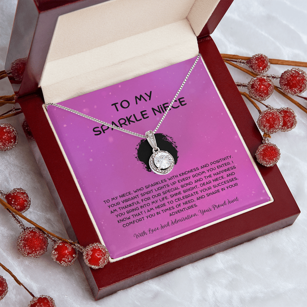 To My Sparkle Niece - From Aunt to Niece Eternal Hope Necklace