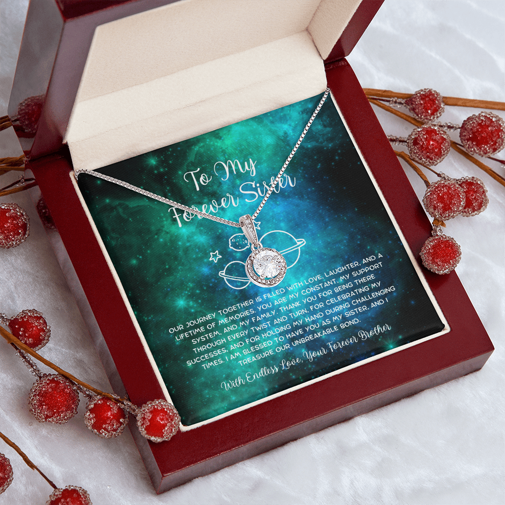 To My Forever Sister - From Brother To Sister Eternal Hope Necklace