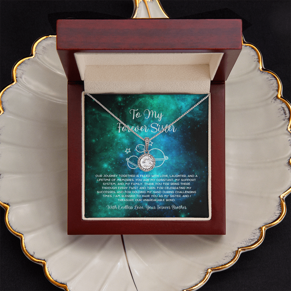 To My Forever Sister - From Brother To Sister Eternal Hope Necklace