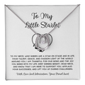 To My Little Starlet - From Aunt to Niece Lucky In Love Necklace