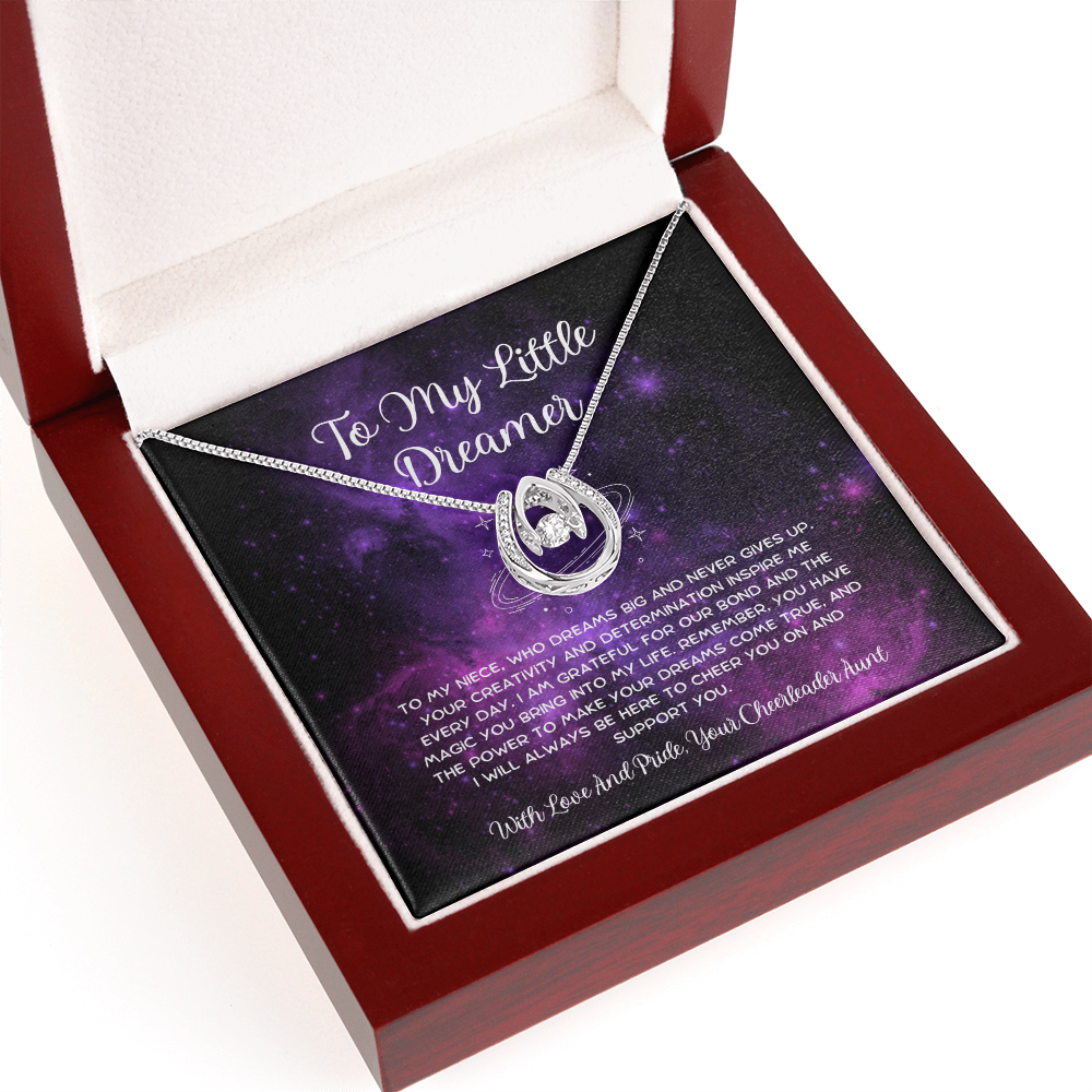 To My Little Dreamer - From Aunt to Niece Lucky In Love Necklace