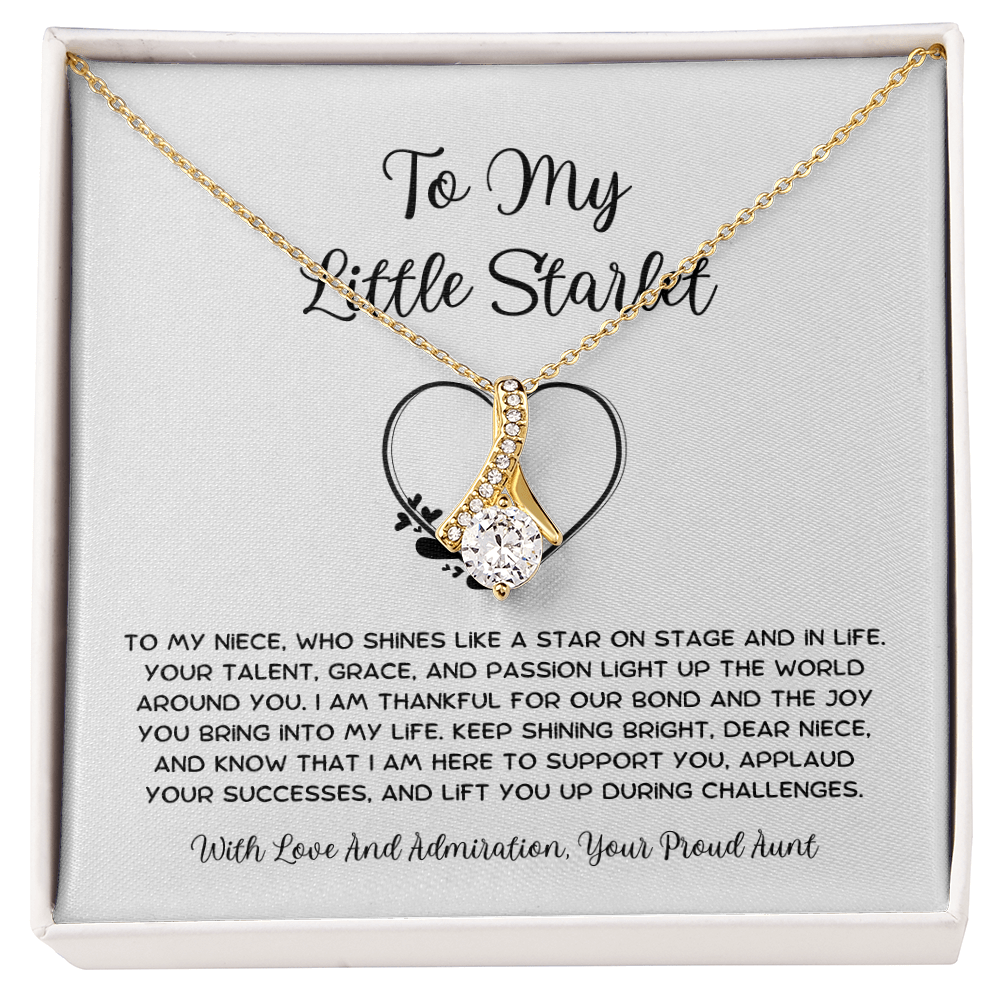To My Little Starlet - From Aunt to Niece Alluring Beauty Necklace