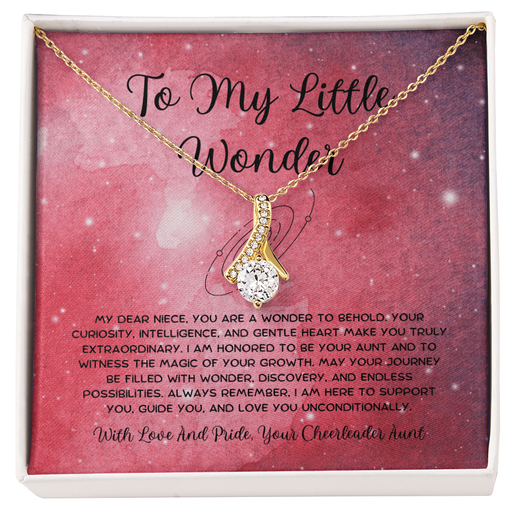 To My Little Wonder - From Aunt to Niece Alluring Beauty Necklace
