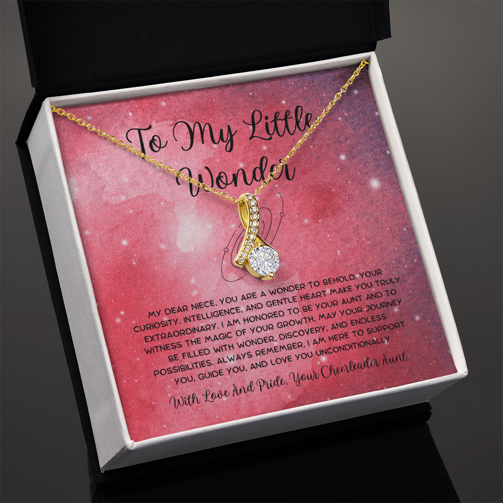 To My Little Wonder - From Aunt to Niece Alluring Beauty Necklace
