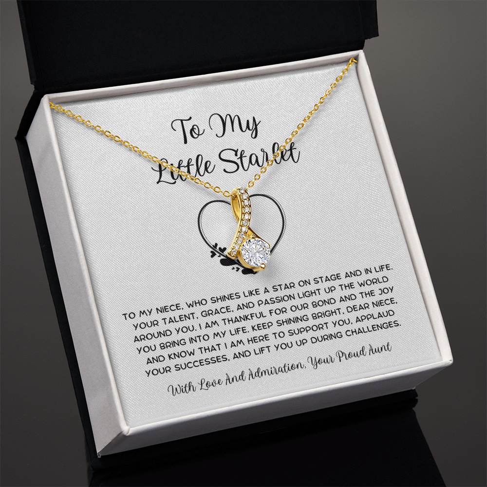 To My Little Starlet - From Aunt to Niece Alluring Beauty Necklace