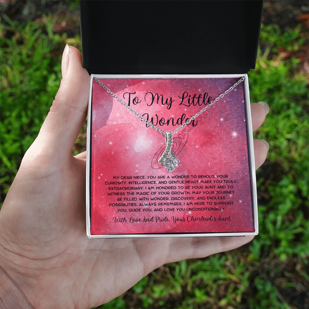 To My Little Wonder - From Aunt to Niece Alluring Beauty Necklace