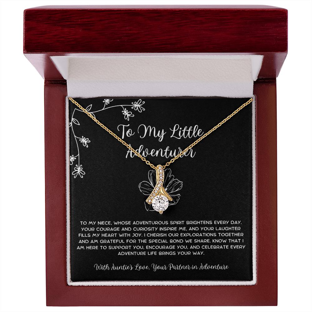 To My Little Adventurer - From Aunt to Niece Alluring Beauty Necklace