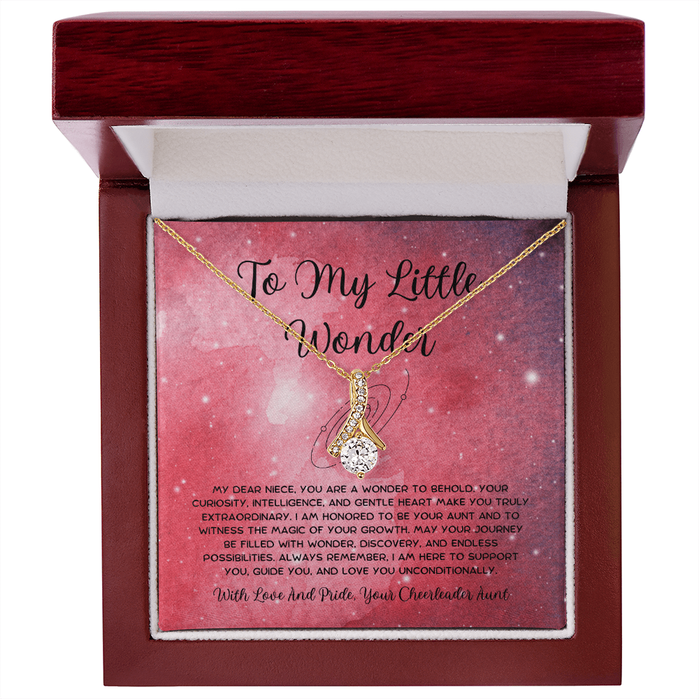 To My Little Wonder - From Aunt to Niece Alluring Beauty Necklace