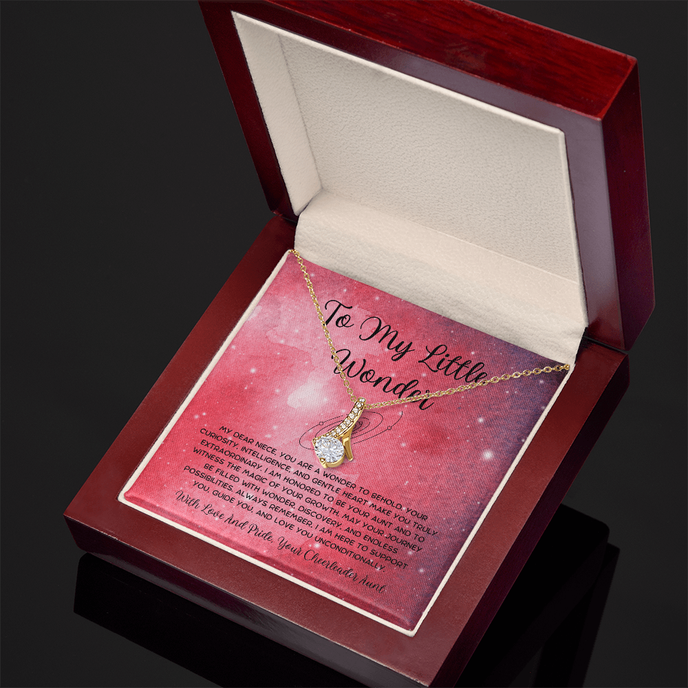 To My Little Wonder - From Aunt to Niece Alluring Beauty Necklace