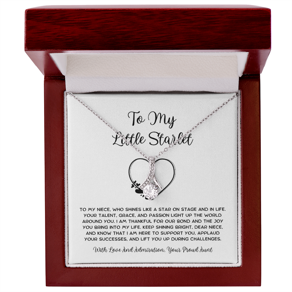 To My Little Starlet - From Aunt to Niece Alluring Beauty Necklace