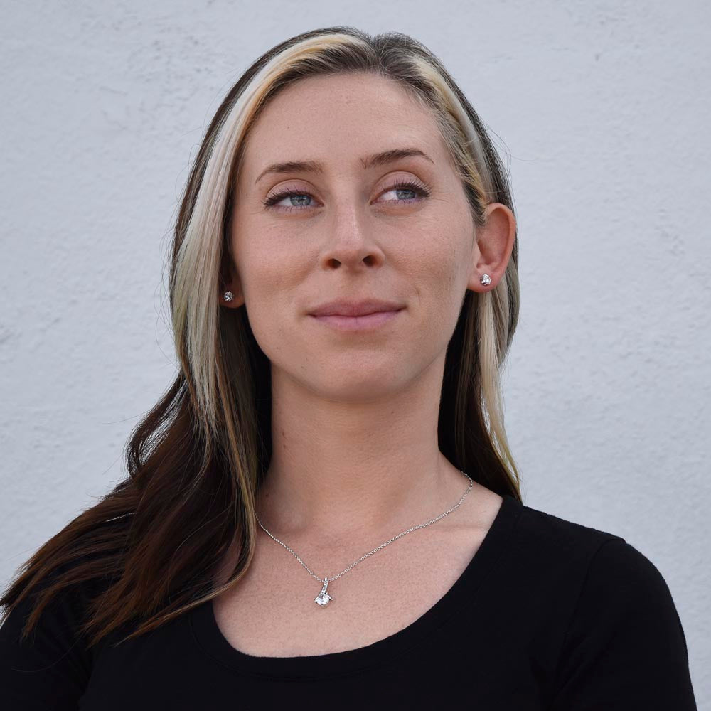 To My Little Wonder - From Aunt to Niece Alluring Beauty Necklace  With Earrings