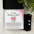 To My Braveheart Niece - From Aunt to Niece Eternal Hope Necklace With Earrings