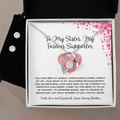 To My Sister, My Forever Supporter - From Brother To Sister Forever Love Necklace With Earrings