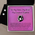 To My Sister, My Rock, My Constant Support - From Brother To Sister Forever Love Necklace With Earrings