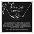 To My Little Adventurer - From Aunt to Niece Custom Name Necklace