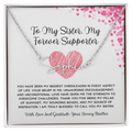 To My Sister, My Forever Supporter - From Brother To Sister Signature Name Necklace