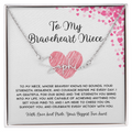 To My Braveheart Niece - From Aunt to Niece Signature Name Necklace