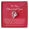 To My Whimsical Niece - From Aunt to Niece Forever Love Necklace