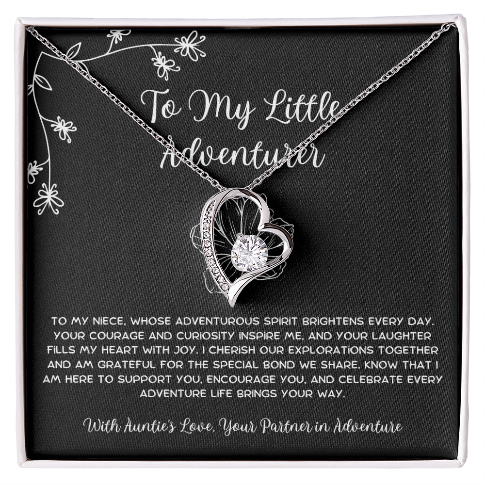 To My Little Adventurer - From Aunt to Niece Forever Love Necklace