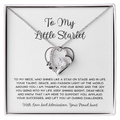 To My Little Starlet - From Aunt to Niece Forever Love Necklace