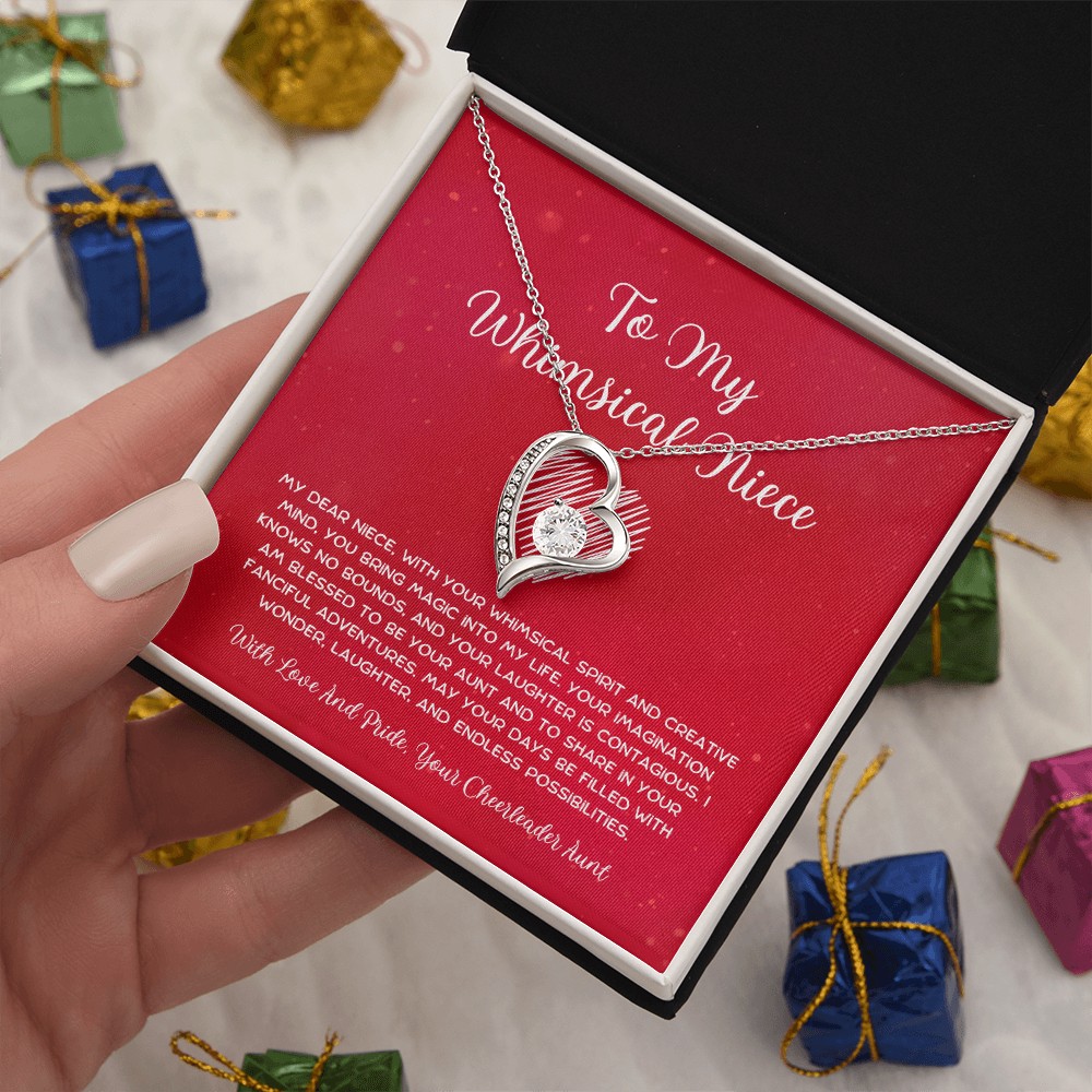 To My Whimsical Niece - From Aunt to Niece Forever Love Necklace