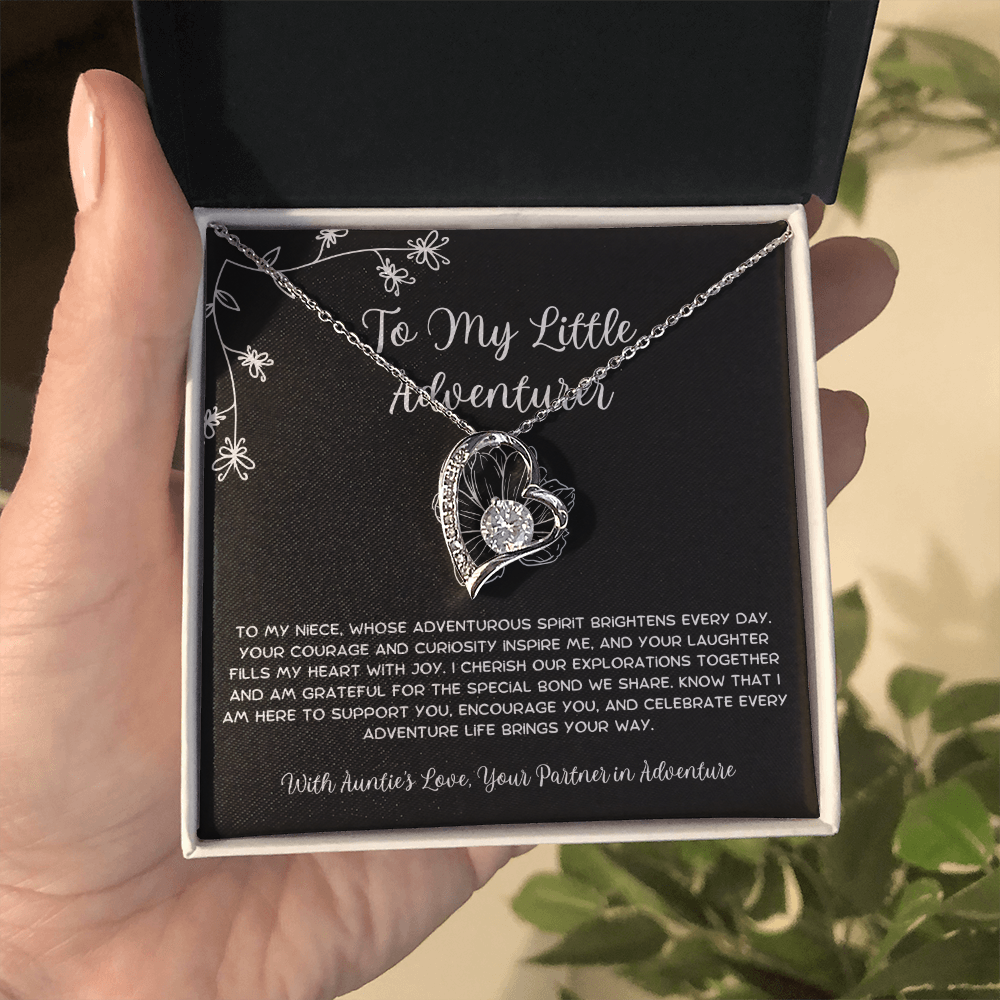 To My Little Adventurer - From Aunt to Niece Forever Love Necklace