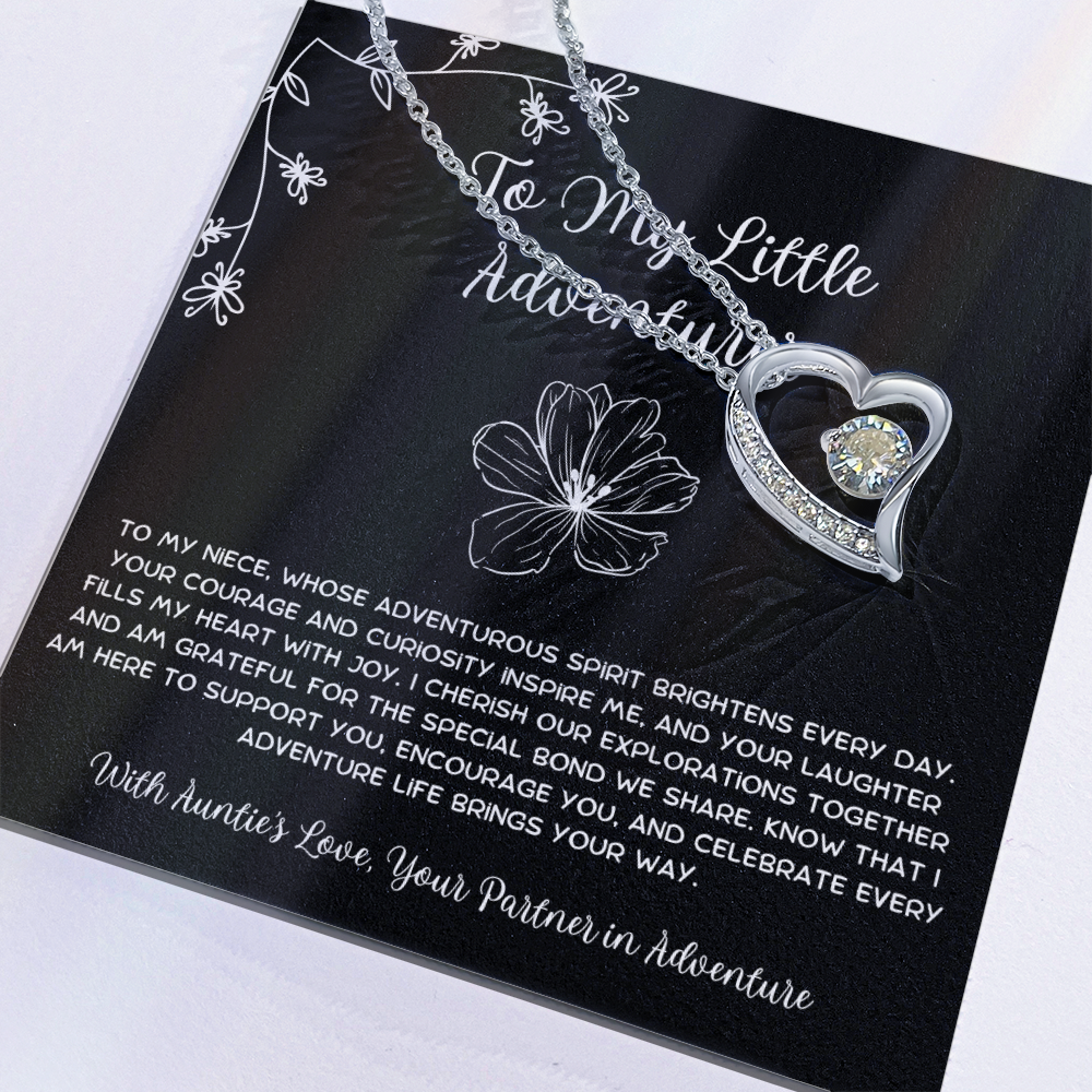 To My Little Adventurer - From Aunt to Niece Forever Love Necklace