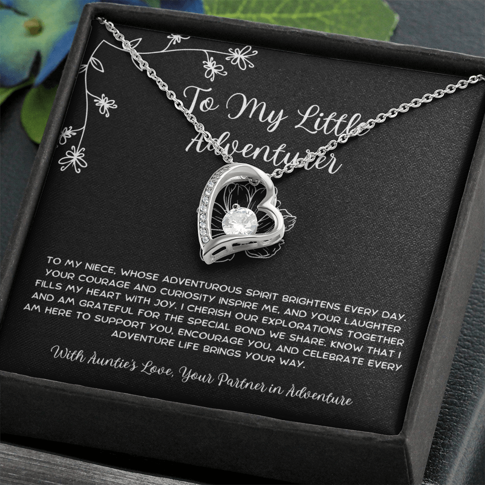 To My Little Adventurer - From Aunt to Niece Forever Love Necklace