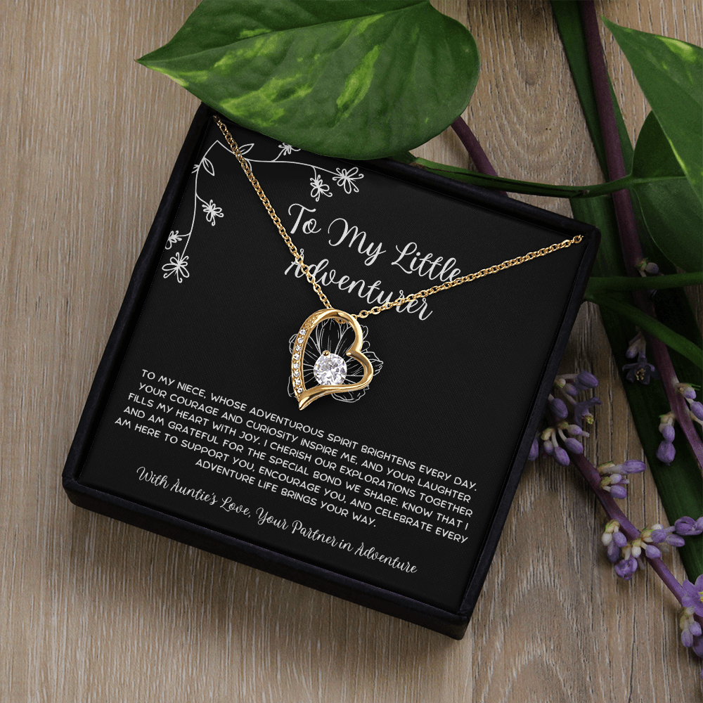 To My Little Adventurer - From Aunt to Niece Forever Love Necklace