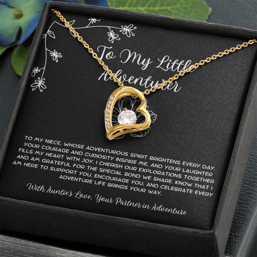 To My Little Adventurer - From Aunt to Niece Forever Love Necklace